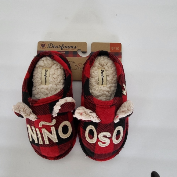 Dearfoam memory form  nino oso slippers US toddler 9-10 - Picture 2 of 7